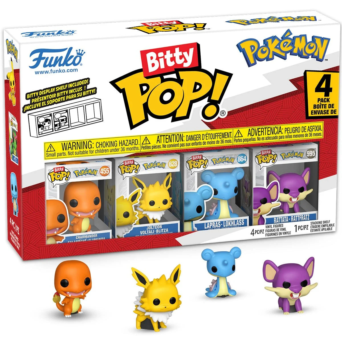 Funko Bitty Pop! Pokemon フィギュア 4個セット 未開封 Pokemon Charmander Funko Bitty Pop! Mini-Figure 4-Pack – Plastick