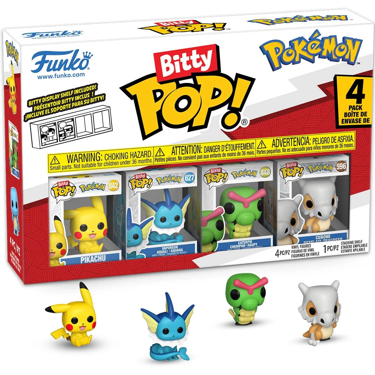 Pokemon Pikachu Funko Bitty Pop! Mini-Figure 4-Pack – Plastick Crack
