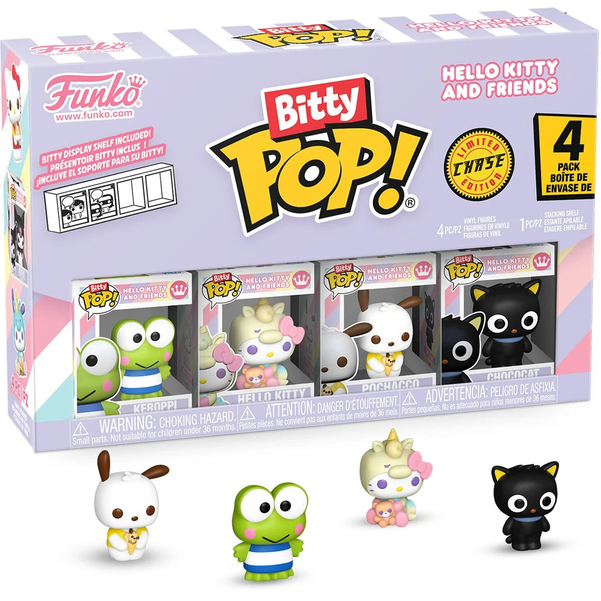 HELLO KITTY & FRIENDS HIP. ミニフィギュア 4箱セット Sanrio Hello Kitty and Friends Keroppi Funko Bitty Pop! Mini