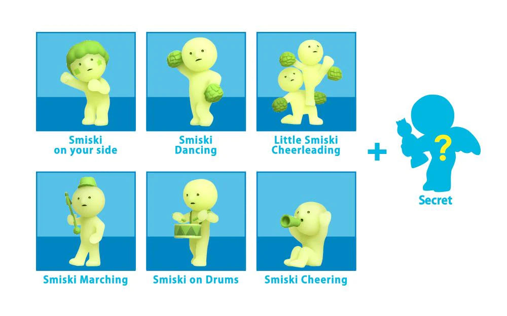 【激レア】スミスキー　チアシリーズ　シークレット　SMISKI cheer Smiski Mini Figure Cheer Series – Plastick Crack
