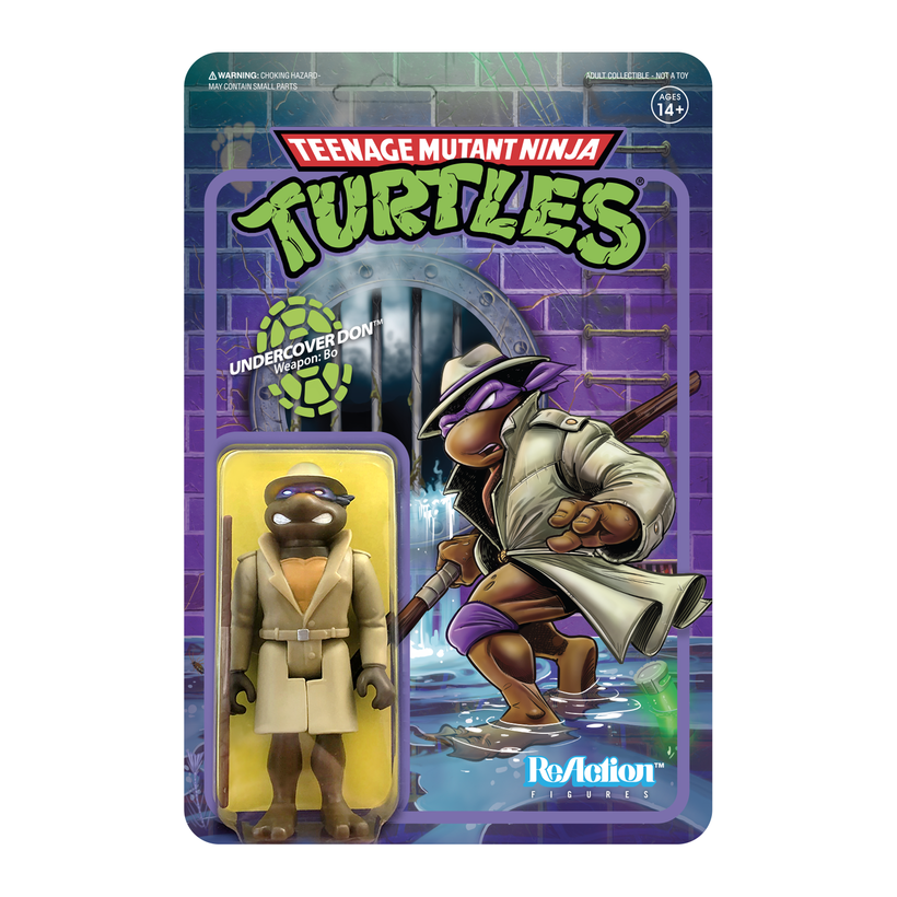 Teenage Mutant Ninja Turtles ReAction Figure Wave 2 Undercover Donat Plastick Crack