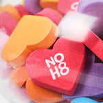 Kidrobot X Noh8 "All <3 Noh8" 8" Rainbow Clear Shell Dunny Filled With Hearts