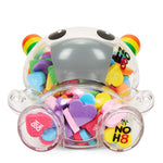 Kidrobot X Noh8 "All <3 Noh8" 8" Rainbow Clear Shell Dunny Filled With Hearts