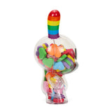 Kidrobot X Noh8 "All <3 Noh8" 8" Rainbow Clear Shell Dunny Filled With Hearts