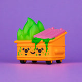 Dumpster Fire - Toxic Waste Vinyl Figure - Radioactive Orange Edition